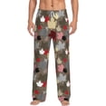 thumbnail image 2 of Lsque Maple colorful Print Men's Pajama Pants, Lounge Pant - Comfortable Home Wear,Elastic Waistband, Stylish Design-Small, 2 of 9