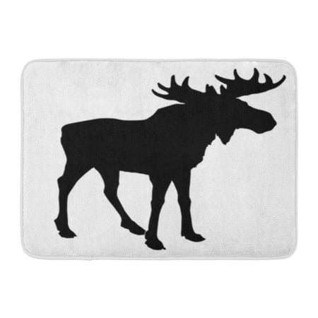 KDAGR Canada Silhouette Moose on Hunting Alaska Bull Doormat Floor Rug Bath Mat 23.6x15.7
