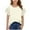 White, variant on Girls T Shirts, Children's Short Sleeved Solid Color T-shirt Round Neck Half Sleeved Casual Versatile