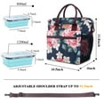 thumbnail image 3 of Lunch Bags for Women Insulated, Set of 2 Silicone Lunch Box, Leak Proof Large Lunch Tote Bag, Lunch Bag with Adjustable Shoulder Strap for School Office Picnic Beach, 3 of 5
