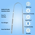 thumbnail image 4 of JTF Sonic Electric Toothbrush for Adults and Kids with 8 Brush Heads, Tongue Scraper and Travel Bag - FOR YOU 5 Modes Rechargeable Power Toothbrush for Family and Friends/For Home School Trips, Black, 4 of 11