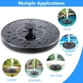 thumbnail image 5 of WIKCOVER 16cm Solar Bird Bath Fountains, Upgrade 1.4W Solar Fountain Pump with 5 Nozzles, Free Standing Floating Solar Powered Water Fountain Pump for Bird Bath, Garden, Pond, Pool, Outdoor, 5 of 8