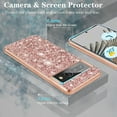 thumbnail image 4 of Dteck for Google Pixel 8 Pro Case, Glitter Pixel 8 Pro Slim Case Shockproof Sparkle Bling Protective Cover for Women Girls 6.7",Rosegold, 4 of 7
