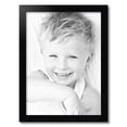 thumbnail image 2 of ArtToFrames 19" x 26" Satin Black Step Lip Picture Frame, 19x26 inch Black Wood Poster Frame (WOM-1452), 2 of 7
