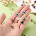thumbnail image 4 of Uxcell 100 Ensemble Rivets Strass 11mm Rivets en Cristal pour Décoration en Cuir Vert, 4 of 6