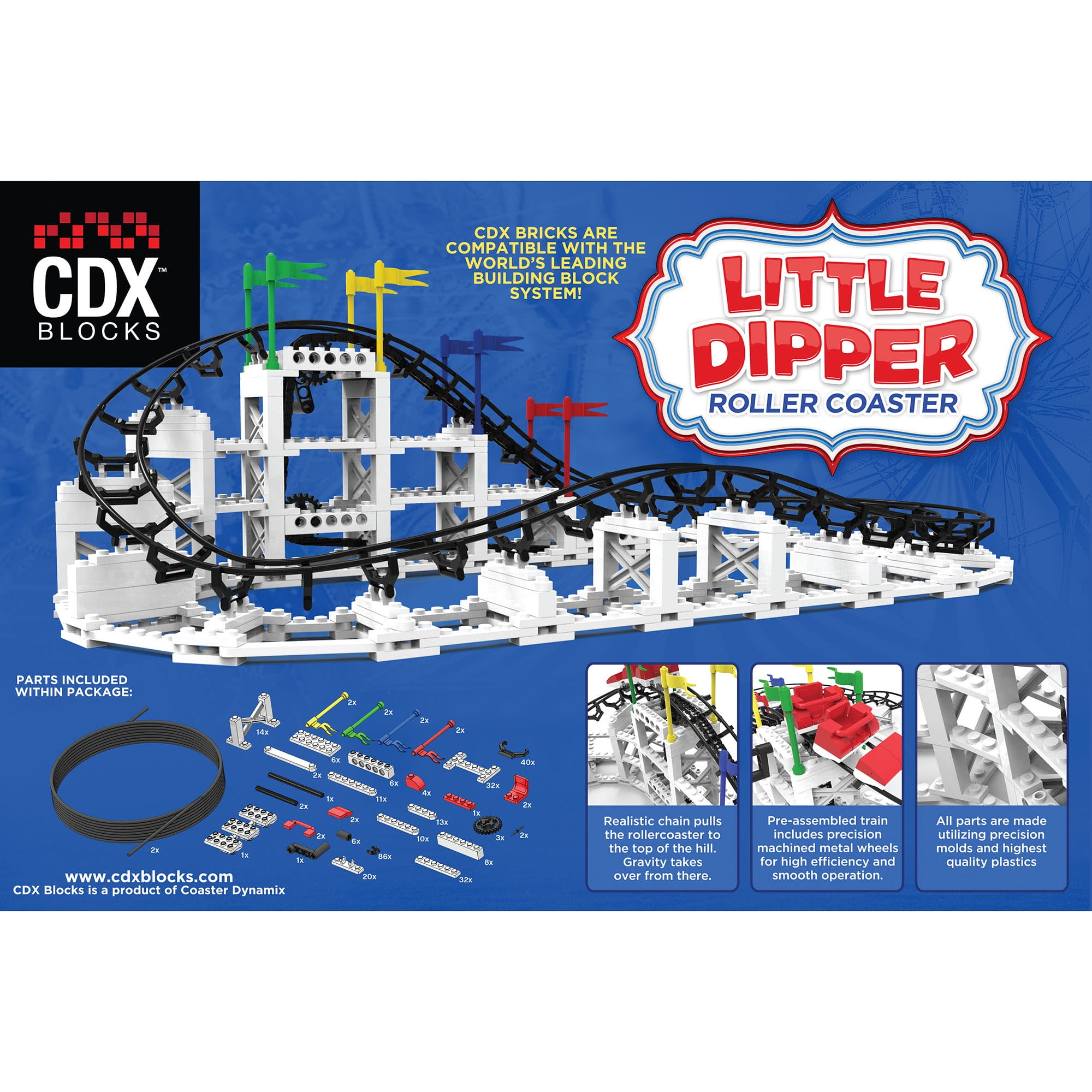 CDX Blocks: Little Dipper - 332 Pcs, Building Brick Set, Gravity