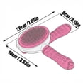 thumbnail image 2 of Pet Grooming Slicker Brush for Shedding and Massaging Stainless Steel Bristles for Hair Removal for Felines and Canines Self Cleaning Grooming Tool, 2 of 4