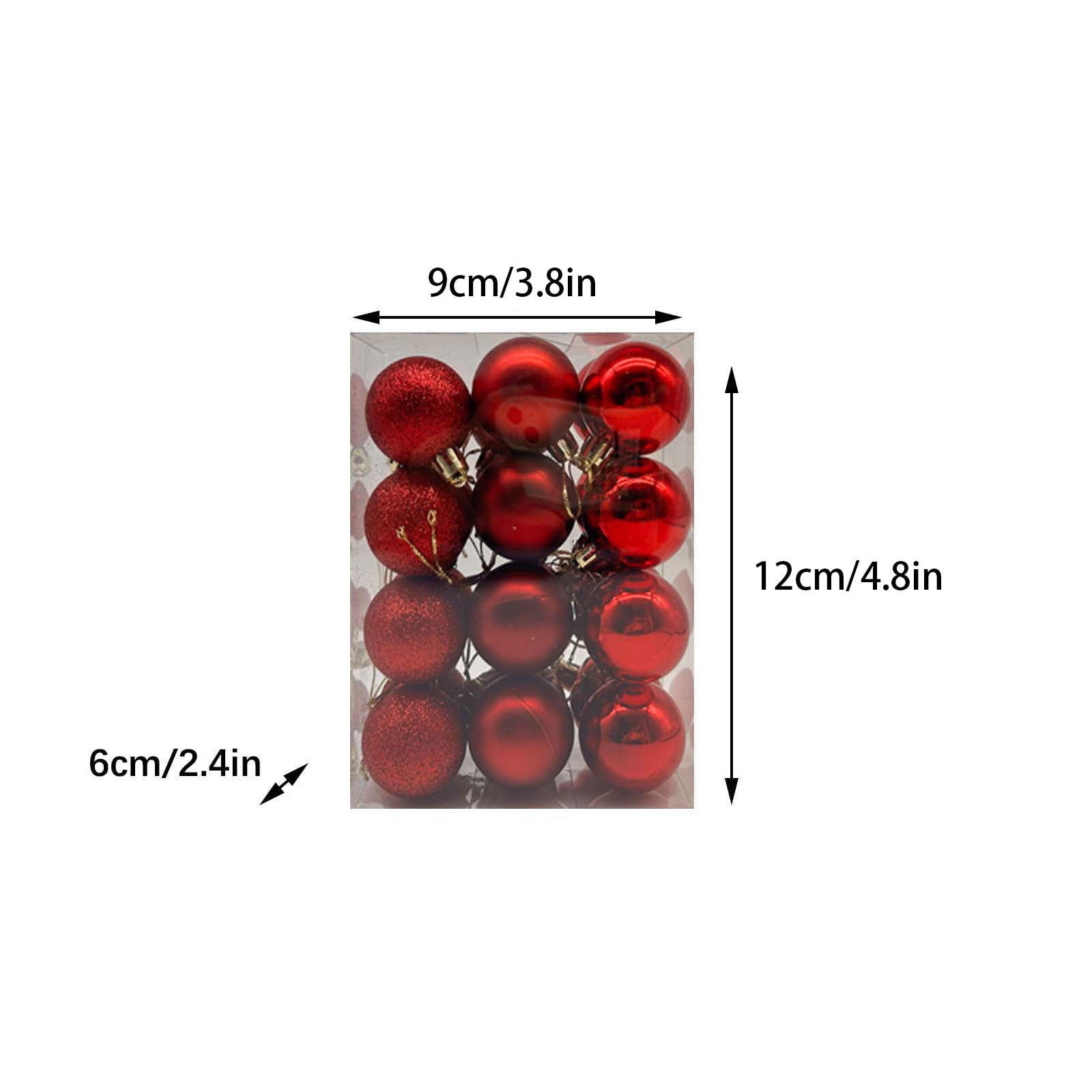 24 Mini Boules De Noel Blanches - NOEL/Décoration Noël