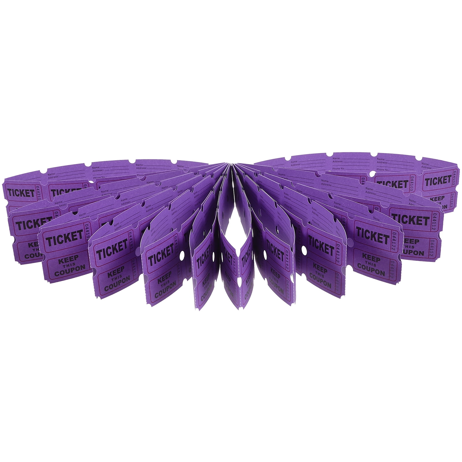 Qumonin 100pcs Raffle Tickets Universal Ticket Labels