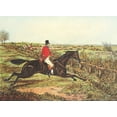 thumbnail image 2 of Henry, Alken 14x11 Black Ornate Wood Framed with Double Matting Museum Art Print Titled - The English Hunt III, 2 of 4