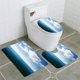 thumbnail image 1 of ABPHQTO Nubes hinchadas sobre el océano azul profundo Juego de alfombras de baño de 3 piezas Alfombra de baño Alfombra de contorno y tapa de inodoro, 1 of 2