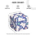 thumbnail image 4 of Gukieu Cute White Rabbit Print Leather Tissue Box, PVC Waterproof Velcro Opening and Closing Square Tissue Box Holder, Suitable for Home and Office Decoration, 4 of 7