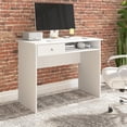 thumbnail image 2 of Bowery Hill 40" Modern Engineered Wood Writing Desk in White, 2 of 6
