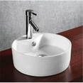 thumbnail image 1 of Elanti Bol Rond en Porcelaine pour Évier au-Dessus du Comptoir, 1 of 4