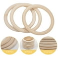 thumbnail image 3 of 12pcs Schima Wood Curtain Rings Apply for Curtain Rod Drapery Rings Linen 95~97x10mm Inner Diameter: 75mm, 3 of 6