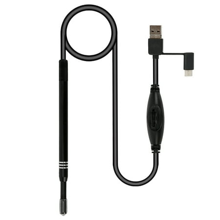 ODOMY 1.5M Led Otoscope Ear Camera Scope Earwax Removal Kit Ear Wax Cleaning Tool