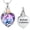 Customize, variant on Women's Crystal Heart with Rose Necklace Urns for Cremation Ashes Holder Memorial Jewelry