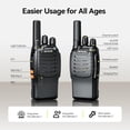 thumbnail image 5 of H-777 Walkie Talkies Rechargeable, 2 Way Radios Long Range, Portable FRS Two-Way Radios, Short Antenna, LED Flashlight, for Adults Family Outdoor (3 Pack), 5 of 15