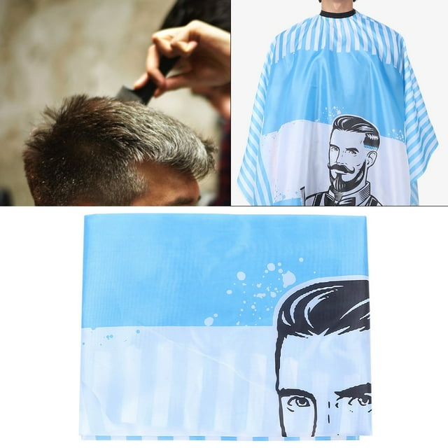 Anti-Static Blue Waterproof Hair Cutting Cape, Barber Cape, For Barber Home Use