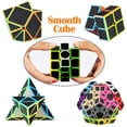 thumbnail image 2 of Speed Cubes, [5 Pack] Speed Cube Set - 2x2x2 3x3x3 Megaminx Skew Pyramid Cube Carbon Fiber Sticker Magic Cubes Collection Puzzle Boxes Toy, 2 of 9