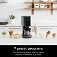 thumbnail image 3 of Ninja CREAMi, Ice Cream Maker, Ice Cream, Gelato, Sorbet,Milkshakes, Mix-ins, Smoothie Bowls & More, 7-in-1, Ice Cream Pints, Pint lid, Healthy Ice Cream, Compact, Perfect for Kids, Black, NC299AMZ, 3 of 8
