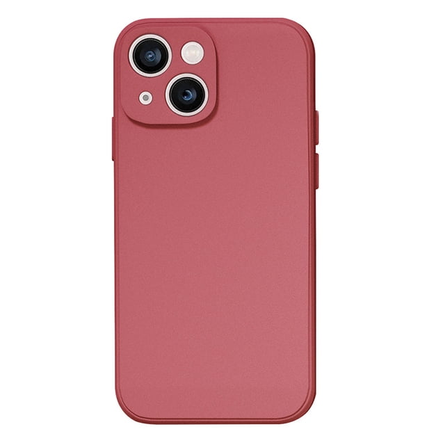 PANDACO Étui Coquille Souple Mat Rouge Vin pour iPhone 14