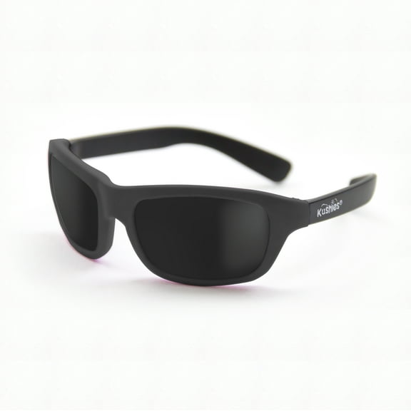 Kushies Sunglasses 100% UV Lens Block (Toddler, Black)