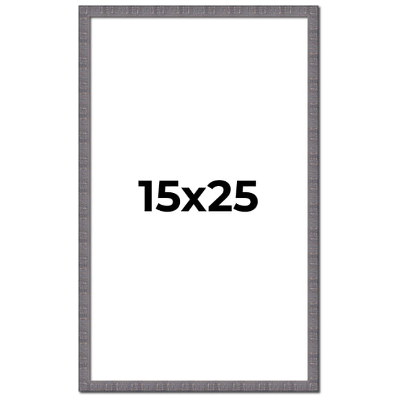 15x25 Frame Slate Blue Distressed Rustic Solid Wood Picture Frame | 0.75 Inch Moulding Width |