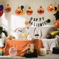 thumbnail image 5 of 12 Pcs Halloween Hanging Ball Ornaments,Orange Purple Halloween Tree Hanging Ornaments,Glitter Pumpkin Bat Spider Web Ball for Halloween Party Haunted House Hanging Decorations, 5 of 9