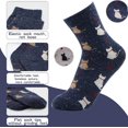 thumbnail image 2 of Calcetines térmicos Cálidos YONGSHENG 5 pares para mujer de senderismo transpirables Talla única, 2 of 5