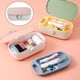 thumbnail image 2 of Kits de costura portátiles, 16 hilos de colores, agujas, bolsa de almacenamiento, caja de costura, juego para coser, acolchar, viajar, coser, remendar, herramientas, accesorios de costura Rosa, 2 of 9