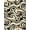 Black Cream Ivory, Pattern 5, variant on Design&I 8'x10' Washable Area Rug Abstract Geometric Fluid Motion Contemporary Inspired Lightweight for Living Room, Family Extra Large Skid-Resistant Low Profile