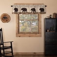 thumbnail image 1 of VHC Brands Rustic & Lodge Kitchen Window Curtains-Wyatt Tan Bear Valance, 16x72, 1 of 2