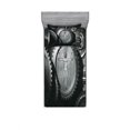 thumbnail image 2 of Industrial Bedding Set with Sheet & Covers, Wheels of System with Medieval Old Human Body Animation Device Gears of Whole Theme, Printed Bedroom Decor 2 Shams, 4 Sizes, Grey, by Ambesonne, 2 of 3