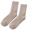 thumbnail image 2 of Wool Walking Socks for Men＆Women Warm Thermal Thick Winter Cosy Cushioned Hiking Outdoor Boot Socks Gift Stocking Khaki, 2 of 4