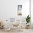 thumbnail image 2 of Stupell Home Décor Industries Tall Tree Silhouettes Abstract White Forest over Pattern, 13 x 30, Designed by Kate Bennett, 2 of 8