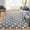 White Gray, variant on GlowSol Hallway Runner Rug 2x8 Soft Fuzzy Rug Fluffy Geometric Rug Non-Slip Comfy Plush Rug for Bedroom Laundry Kitchen, White Grey
