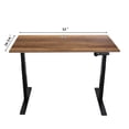 thumbnail image 2 of Caesar Hardware A3-52B Ergonomic 52-in 3 Memory Buttons LED Electric Automatic Height Adjustable Sit to Stand Work Office Desk, Multiple Colors, 2 of 9