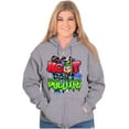 thumbnail image 4 of Airbrushed Woodsy Owl Don’t Pollute Unisex Plus Size Zip Hoodie Brisco Brands 2X, 4 of 5