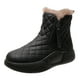 thumbnail image 5 of Botas de nieve para mujer, impermeables, con forro cálido, botas de senderismo de invierno, zapatos de tobillo antideslizantes para exteriores, Negro SM SunniMix botas de nieve, 5 of 8
