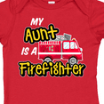 thumbnail image 4 of Inktastic My Aunt is a Firefighter with Fire Truck Boys or Girls Baby Bodysuit, 4 of 5