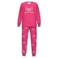 thumbnail image 5 of Themed Kids Pajama Cozy Holiday Print Loungewear For Girls Festive Family Sleepwear Soft Two Piece Outfit, 5 of 7