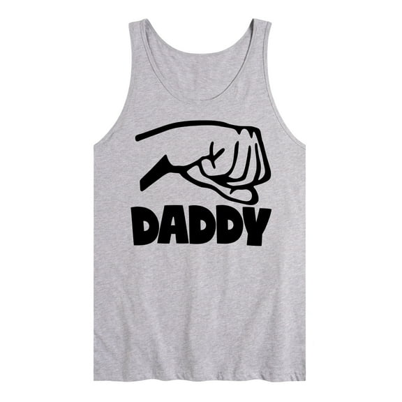 Instant Message - Daddy And Me Fist Bump - Men's Jersey Tank Top