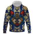 thumbnail image 1 of Sudadera con capucha y cremallera 3D con estampado de escarabajo de metal para hombre y mujer, ropa de abrigo de alta calidad, para otoño, 1 of 6