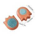thumbnail image 3 of Cepillo de baño para mascotas para perros y gatos | Peine de doble cerda para aseo y masaje de mascotas | Mango ergonómico antideslizante | Limpieza eficiente del cabello | Plástico portátil | 1, 3 of 6