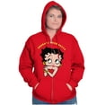 thumbnail image 5 of Betty Boop Cute Motivational Zip Hoodie Sweatshirt Women Brisco Brands M, 5 of 6
