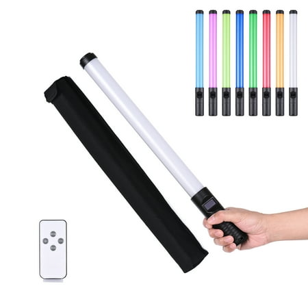 

20W Handheld RGB Colorful Light Wand LED Photography Light Bi-color Temperature 3000K-6500K/ 3000K-6000K Dimmable Brightness 0%-100% CRI＞85 with Multiple Special Effects Carrying Bag Remote