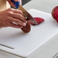 thumbnail image 3 of TrueCraftware- 16" x 10" x 1/2" White Plastic Utility Cutting Board with Handle- Non-Skid Plastic Chopping Board Cutting Boards for Meat Vegetables Fruits Dishwasher Safe for Home Kitchen Restaurants, 3 of 6
