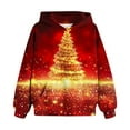 thumbnail image 2 of GERsome Unisex Kids Christmas Hoodie Boys Girls Christmas Sweatshirt Novelty Xmas Holiday Party Pullover Sweatshirt 4-14 Years (Size 7-8 Years), 2 of 3