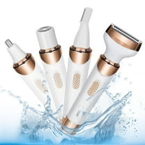 RNKR Painless 4-in-1 Women's Shaver - No Irritation Bikini Trimmer & Body Razor, Cordless for Travel, Hypoallergenic Wet/Dry Use, USB Rechargeable